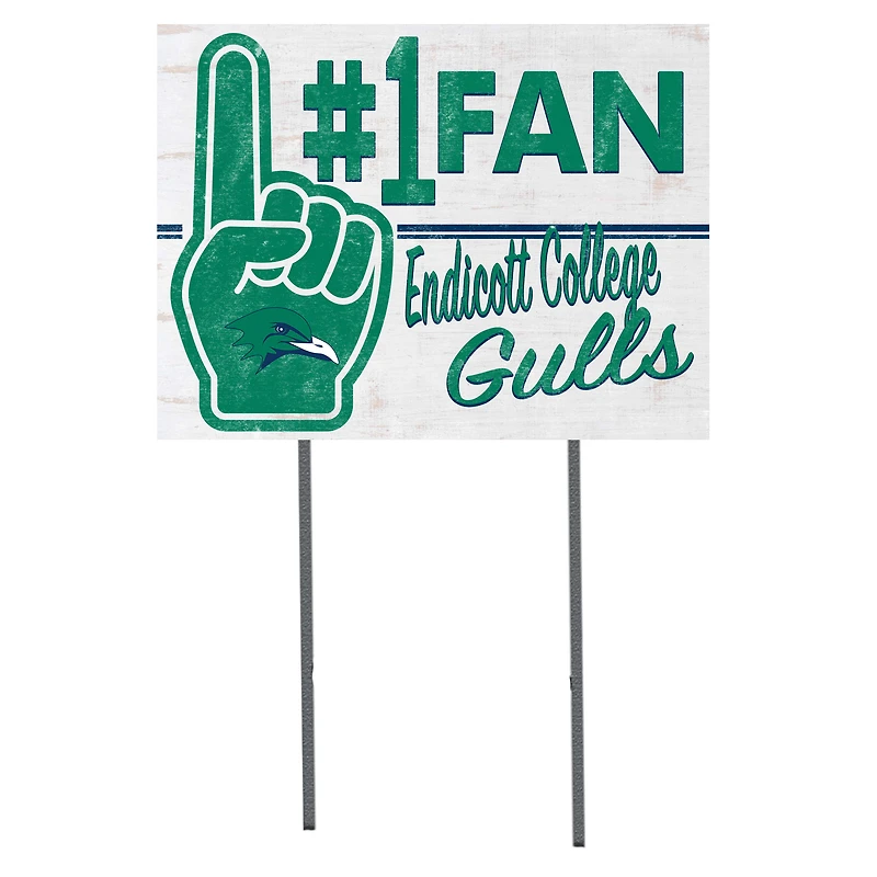 Endicott College 18'' x 24'' #1 Fan Yard Sign