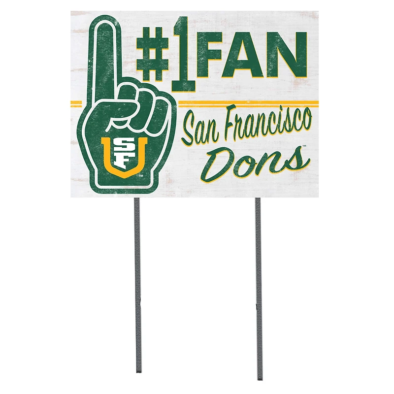 San Francisco Dons 18'' x 24'' #1 Fan Yard Sign