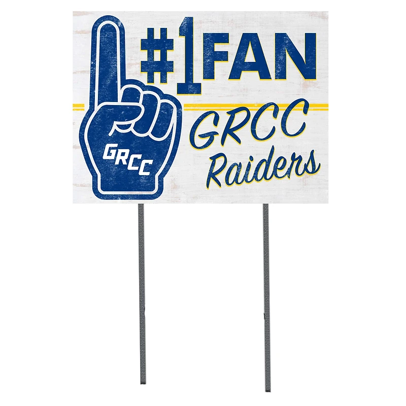 Grand Rapids Raiders 18'' x 24'' #1 Fan Yard Sign
