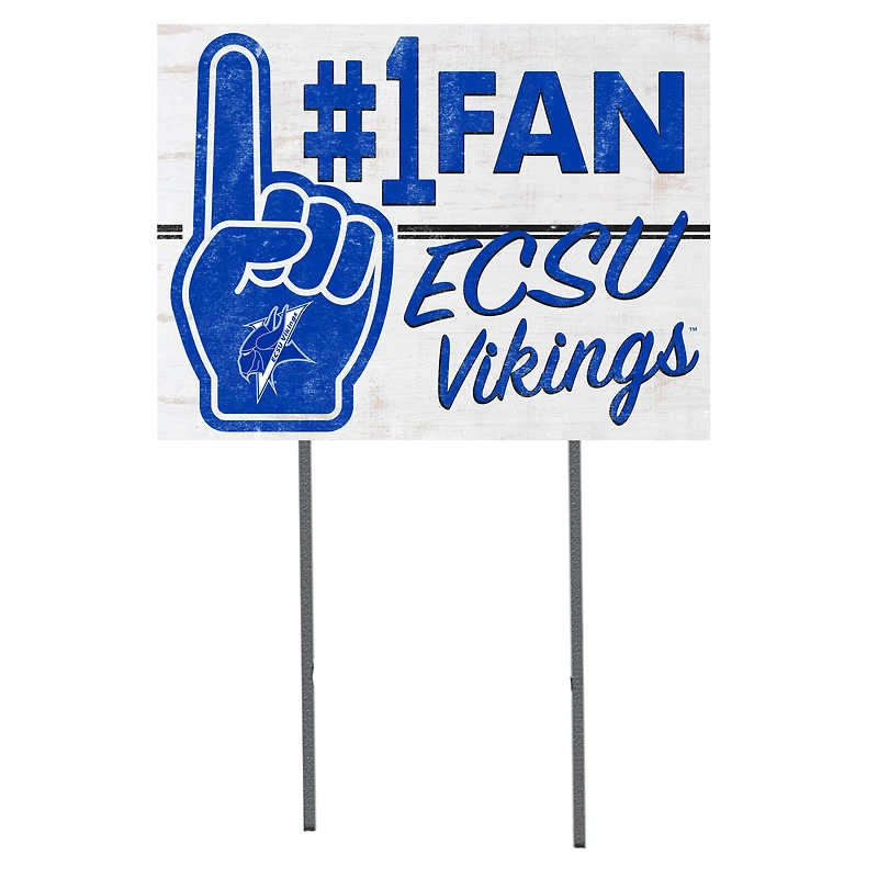 ECSU Vikings 18'' x 24'' #1 Fan Yard Sign