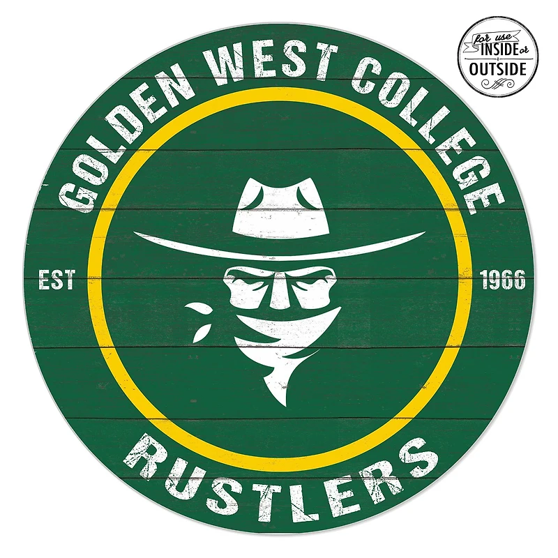 Golden West College 20'' x 20'' Indoor/Outdoor Circle Sign
