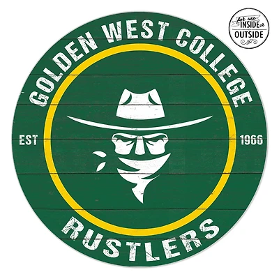 Golden West College 20'' x 20'' Indoor/Outdoor Circle Sign