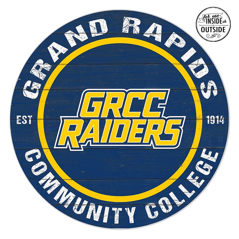 Grand Rapids Raiders 20'' x 20'' Indoor/Outdoor Circle Sign