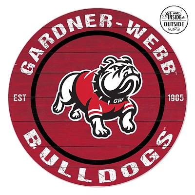 Gardner-Webb Bulldogs 20'' x 20'' Indoor/Outdoor Circle Sign