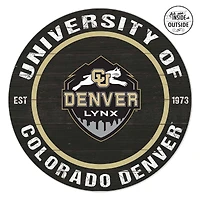 CU Denver Lynx 20'' x 20'' Indoor/Outdoor Circle Sign