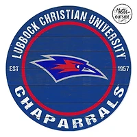 Lubbock Christian Chaparral 20'' x 20'' Indoor/Outdoor Circle Sign