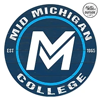 Mid Michigan College 20'' x 20'' Indoor/Outdoor Circle Sign