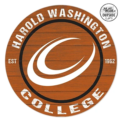 Harold Washington College Phoenix 20'' x 20'' Indoor/Outdoor Circle Sign