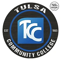 Tulsa Community College 20'' x 20'' Indoor/Outdoor Circle Sign