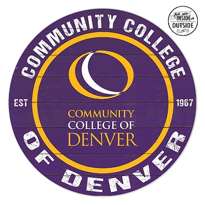 CCD CityHawks 20'' x 20'' Indoor/Outdoor Circle Sign