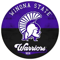 Winona State Warriors 20'' x 20'' Retro Logo Circle Sign