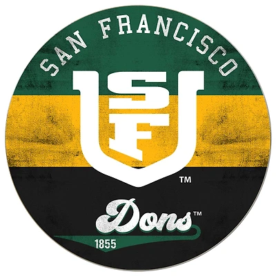 San Francisco Dons 20'' x 20'' Retro Logo Circle Sign
