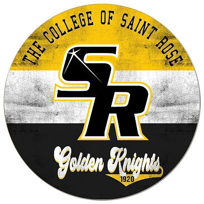 Saint Rose Golden Knights 20'' x 20'' Retro Logo Circle Sign