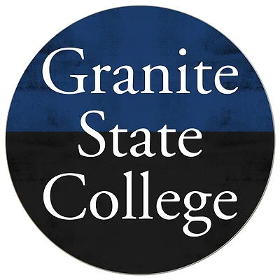 Granite State College 20'' x 20'' Retro Logo Circle Sign