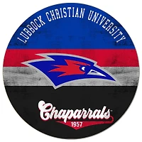 Lubbock Christian Chaparral 20'' x 20'' Retro Logo Circle Sign