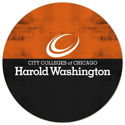 Harold Washington College Phoenix 20'' x 20'' Retro Logo Circle Sign