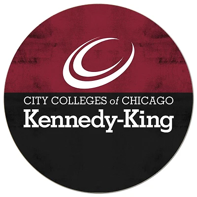 Kennedy-King College Statesmen 20'' x 20'' Retro Logo Circle Sign