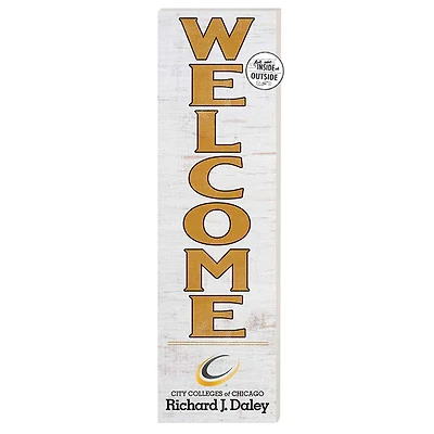 Richard J Daley College Bulldogs 10'' x 35'' Indoor/Outdoor Welcome Sign