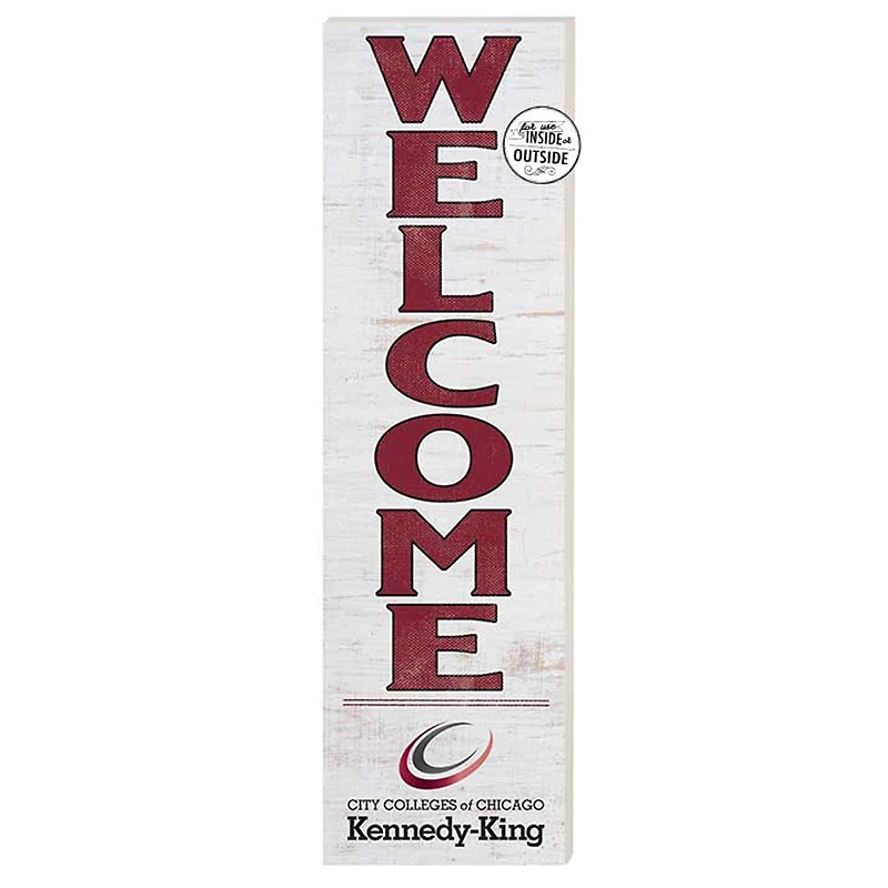 Kennedy-King College Statesmen 10'' x 35'' Indoor/Outdoor Welcome Sign