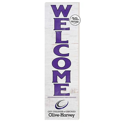 Olive-Harvey College Purple Panthers 10'' x 35'' Indoor/Outdoor Welcome Sign
