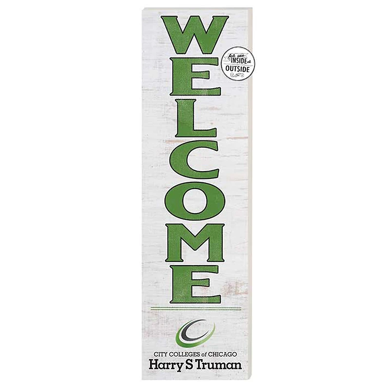 Harry S Truman College Falcons 10'' x 35'' Indoor/Outdoor Welcome Sign