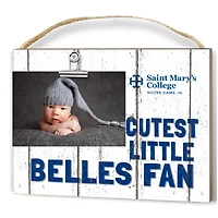 Saint Mary's Belles 8'' x 10'' Cutest Little Weathered Logo Clip Photo Frame