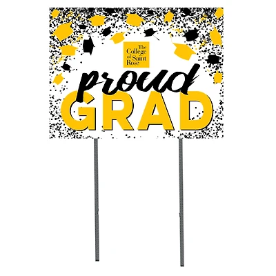 Saint Rose Golden Knights 18'' x 24'' Grad Yard Sign