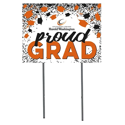 Harold Washington College Phoenix 18'' x 24'' Grad Yard Sign