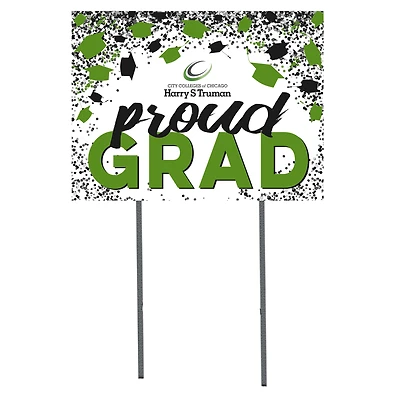 Harry S Truman College Falcons 18'' x 24'' Grad Yard Sign