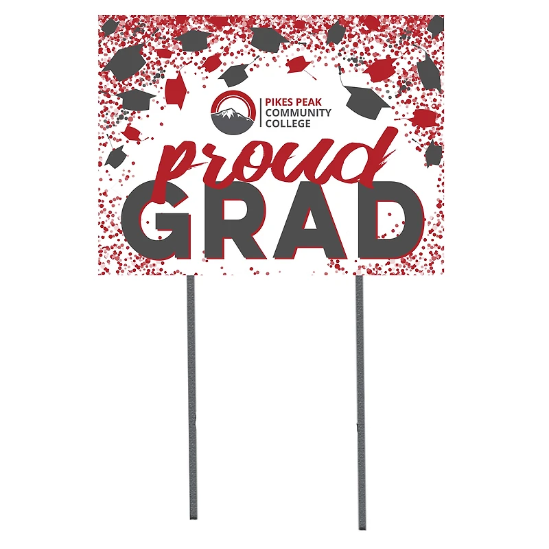 Pikes Peak State College 18'' x 24'' Grad Yard Sign