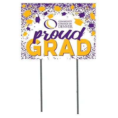 CCD CityHawks 18'' x 24'' Grad Yard Sign