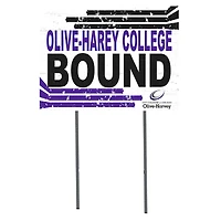 Olive-Harvey College Purple Panthers 18'' x 24'' Bound Yard Sign