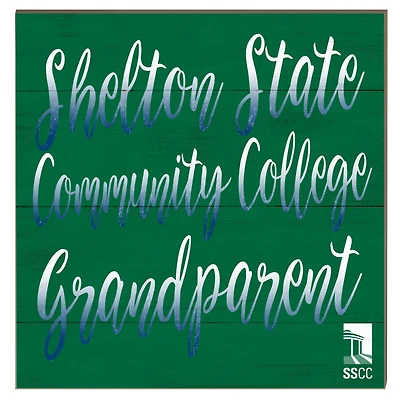 Shelton State Buccaneers 10" x 10" Grandparent Plaque