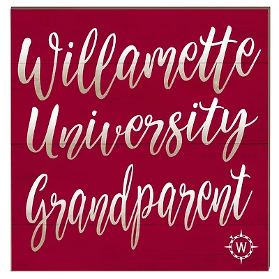 Willamette Bearcats 10" x 10" Grandparent Plaque