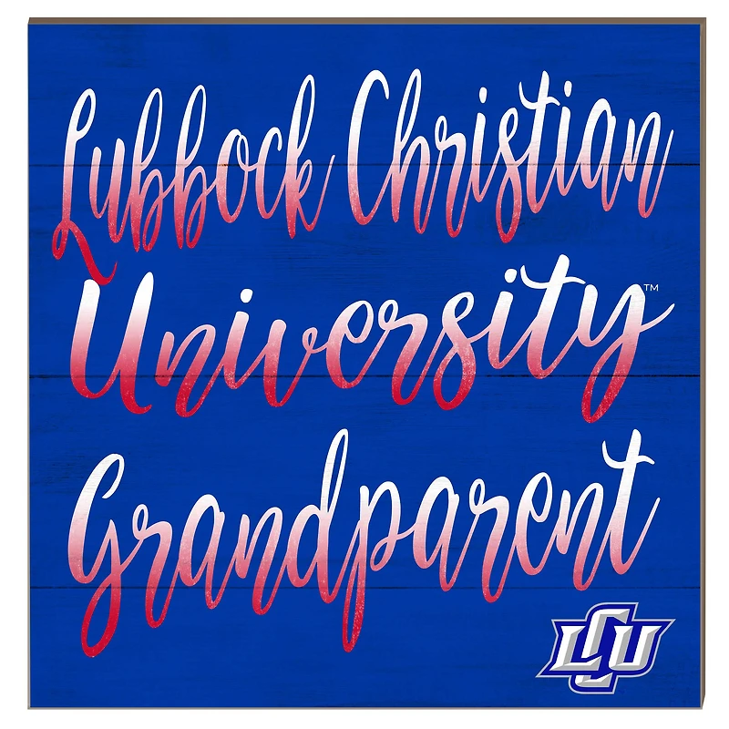 Lubbock Christian Chaparral 10" x 10" Grandparent Plaque