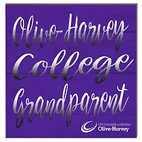 Olive-Harvey College Purple Panthers 10" x 10" Grandparent Plaque