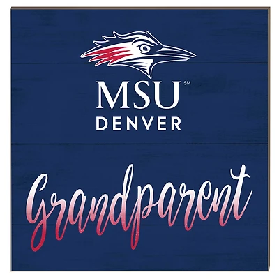 MSU Denver Roadrunners 10" x 10" Grandparent Plaque