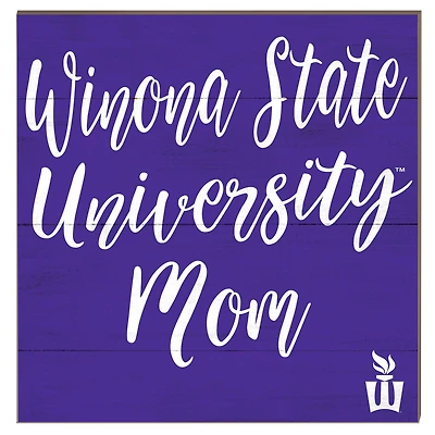Winona State Warriors 10" x 10" Mom Plaque