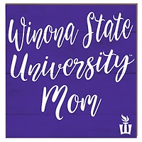 Winona State Warriors 10" x 10" Mom Plaque