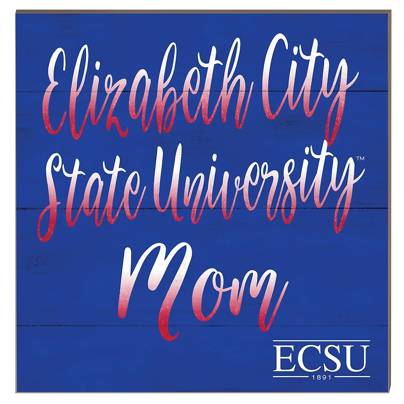 ECSU Vikings 10" x 10" Mom Plaque