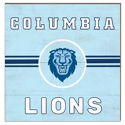Columbia University 10" x 10" Retro Team Sign
