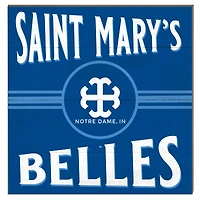 Saint Mary's Belles 10" x 10" Retro Team Sign