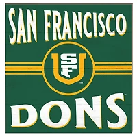 San Francisco Dons 10" x 10" Retro Team Sign