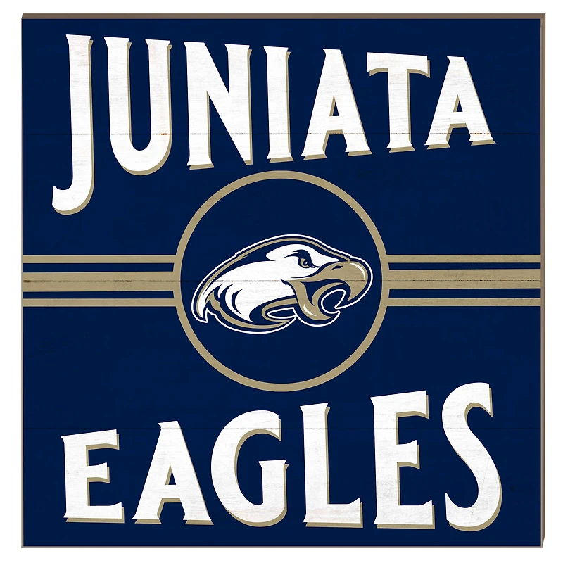 Juniata Eagles 10" x 10" Retro Team Sign