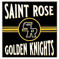 Saint Rose Golden Knights 10" x 10" Retro Team Sign