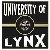 CU Denver Lynx 10" x 10" Retro Team Sign