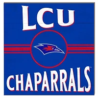 Lubbock Christian Chaparral 10" x 10" Retro Team Sign