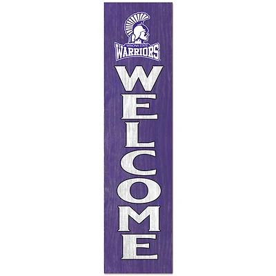 Winona State Warriors 12" x 48" Outdoor Leaner Welcome Sign