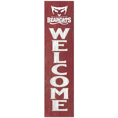 Willamette Bearcats 12" x 48" Outdoor Leaner Welcome Sign