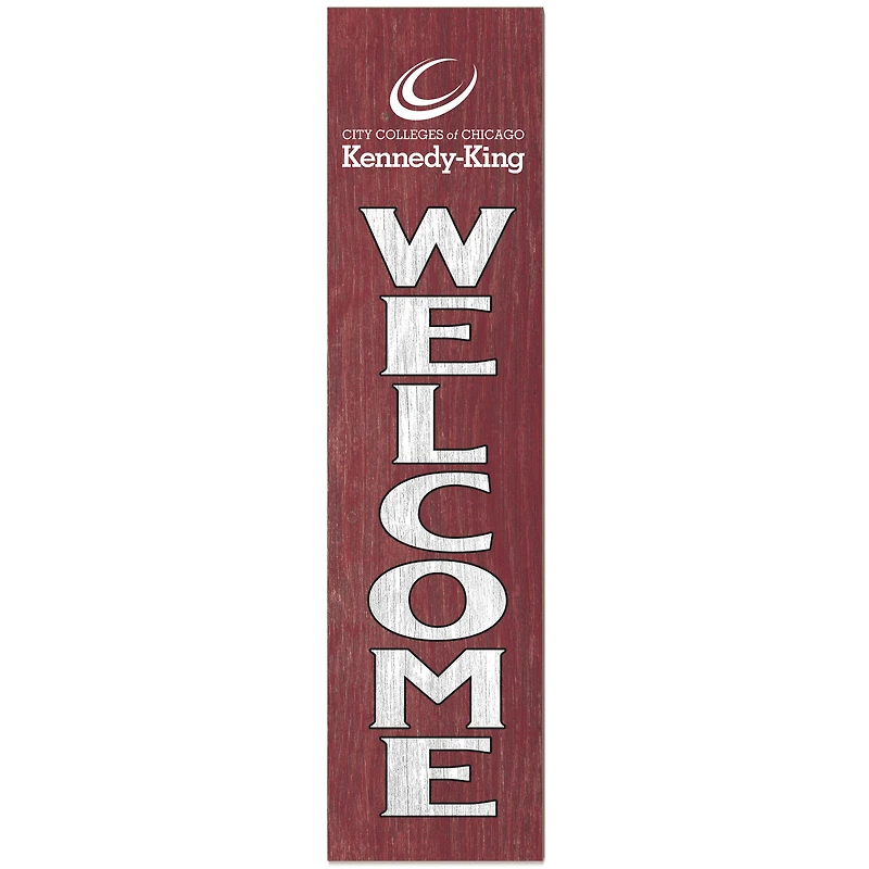 Kennedy-King College Statesmen 12" x 48" Outdoor Leaner Welcome Sign